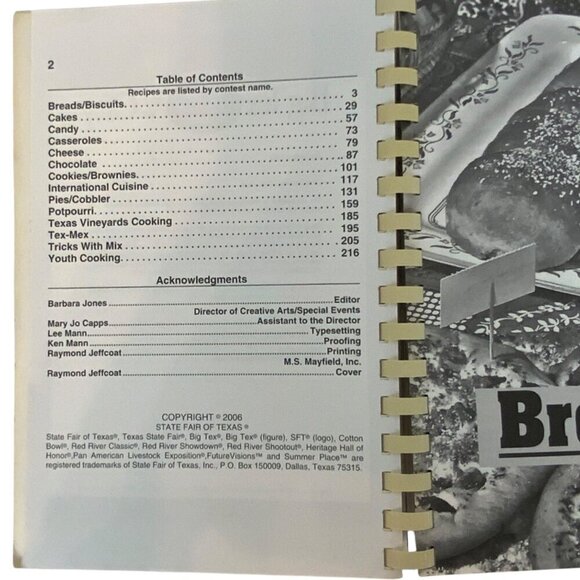 State Fair Of Texas 2006 Cookbook - Prize Winning Recipes Spiral Bound - Picture 4 of 10